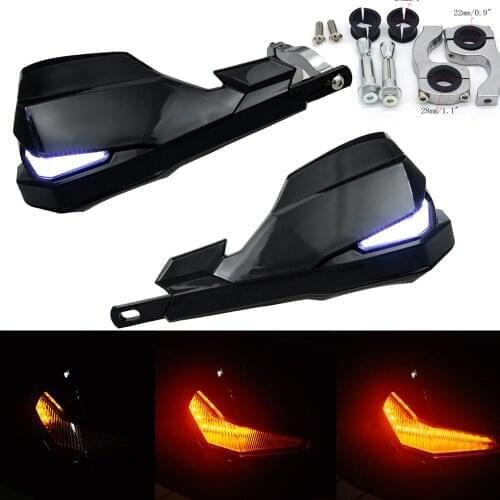 22MM 25MM 28MM Motorcycle Hand guards LED Handguards Bar Turn Signals Handguard For HONDA YAMAHA YZ SUZUKI Pit Dirt Bike