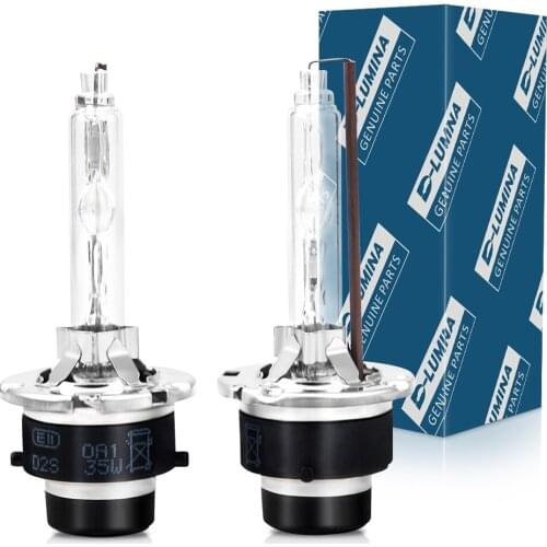 2Pcs NEW Car Flashing D2S HID Xenon Headlight Bulbs 12V 70W 6000K Quartz Glass Headlight Bulb Kit Full Steel Alloy Bracket