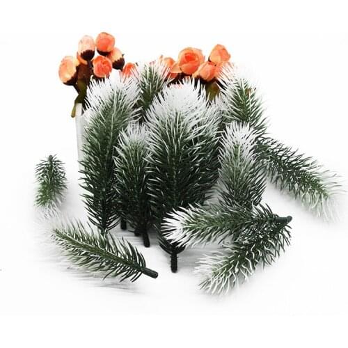 20 pieces Artificial pine needles Wedding decoration Christmas decorations for home Flower arrangement Indoor greening Candy box