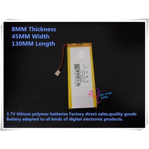 3.7V 6400mAH 8045130 polymer lithium ion / Li-ion battery for tablet pc power bank Cell phone speaker
