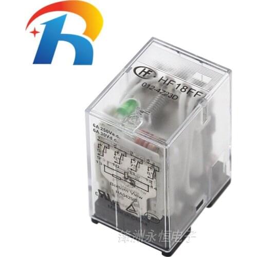 5PCS HF18FF-005-4Z23D 5VDC HF18FF-012-4Z23D 12VDC HF18FF-024-4Z23D 24VDC Hongfa relay Four groups conversion 5A printed board