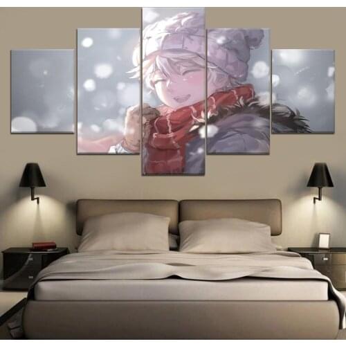 5 Pieces Aldnoah Zero Anime Painting Modern Wall Art Home Decorative Picture Framework Canvas HD Print Modular Poster Artwork