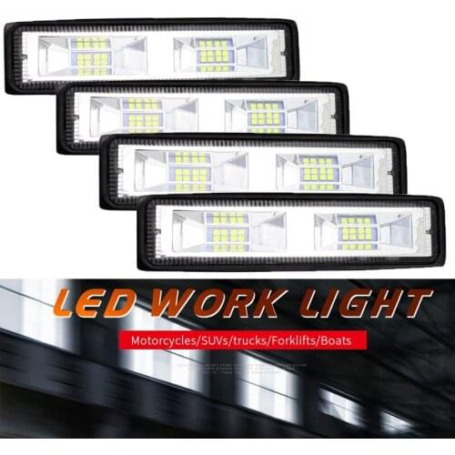 6Inch 48W Car light Led Work Light Pod Light Bar DrivingLights Flood Off RoadLight LED FogLights for Truck SUV ATV Boat
