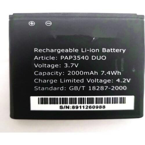 PAP3540 DUO battery for Prestigio MultiPhone pap3540 DUO PAP 3540 Mobile Phone Batteries with phone stander