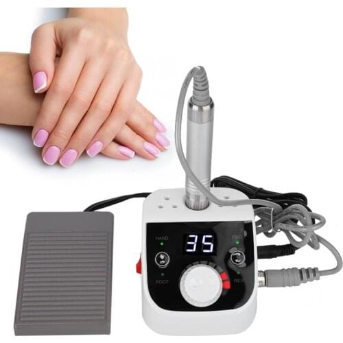 100-240V Electric Nail Drill 35000RPM Nail Art Grinding Machine Manicure Grinding Polish Device Nail Pedicure File Manicure Tool