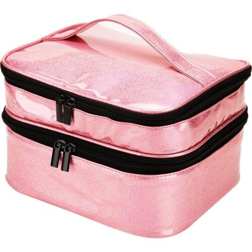 Nail Polish Carrying Case Holds 30 Bottles (15ml - 0.5 fl.oz) Portable Organizer Bag for Nail Polish and Manicure Set Makeup Bag