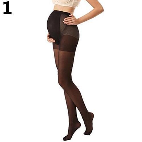 Pregnant Womens Plus Size Silky Stockings Pantyhose Stretchy Tights One Size