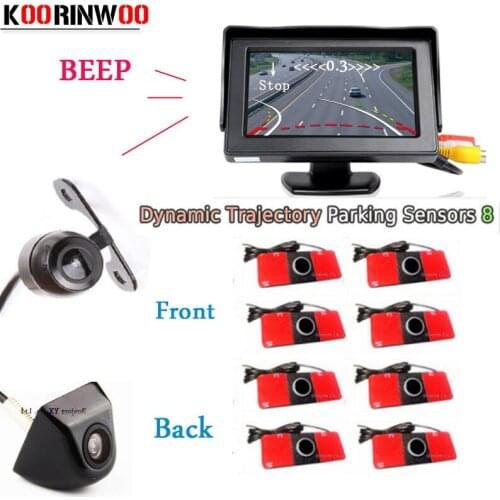 Koorinwoo Video System Dynamic trajectory Car Parking Sensor Car Monitor Car Rear view Camera Front camera Parktronic Detector