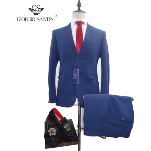 Suit suit male 2020 spring and autumn high-end custom business blazers two-piece / Slim large size multi-color boutique suit