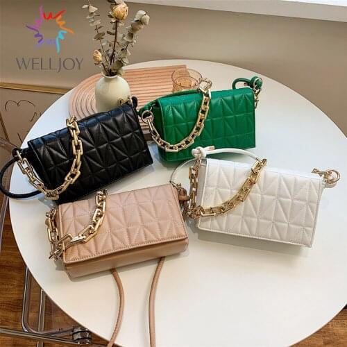 Hot Sell Branded Womens Shoulder Bags 2020 Thickness Chain Quilted Crossbody Purses And Handbag Women Clutch Ladies Reticule