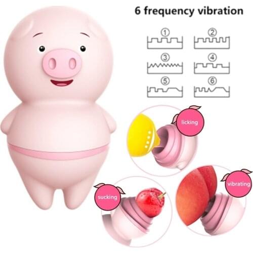 Licking Female Clitoris Sexy pig Vibrator Masturbation anal Adult sex machine toys for woman vagina erotic waterproof Stimulator