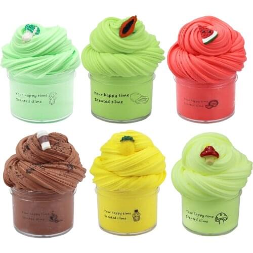 New Kids Diy Slime Supplies Fruit Slimes Aromatherapy Pressure Children Slime Toys For Boys And Girls Childrens Educational Toy