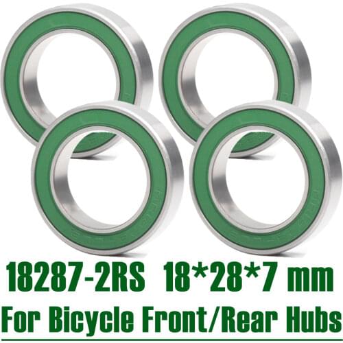 18287-2RS Bearing 18*28*7 mm 4Pcs ABEC-3 18287 RS For DT SWISS Bicycle Hub Front Rear Hubs Wheel 18 28 7 Ball Bearings