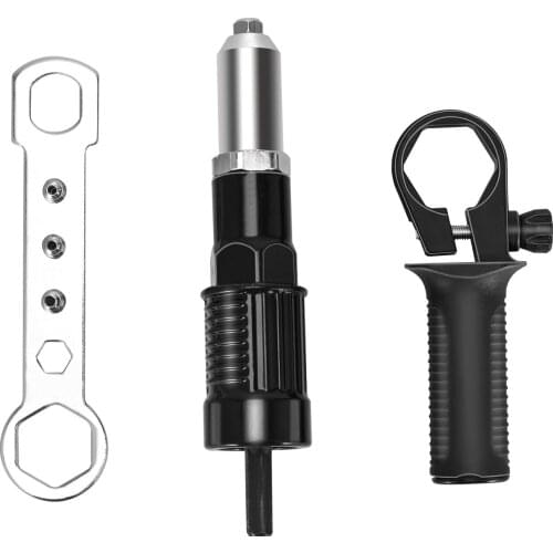 Rivet Gun Drill Attachment Electric Rivet Nut Gun Drill Adapter Riveter Gun Kit Nuts Bolts Handle Wrench Power Tool Accessories