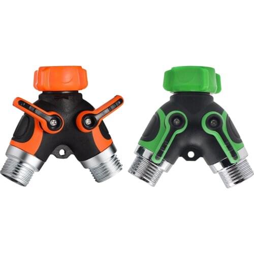 Heavy Duty Garden Water Hose Splitter 3/4 Inch Garden Tap Irrigation Valve