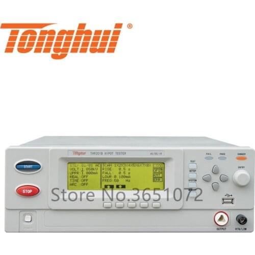 TH9201B AC/DC Hipot Tester AC 0-5000V, DC 0-6000V, AC 0-20mA, DC 0-5mA, Insulation Resistance: 0.1Mohm-10Gohm