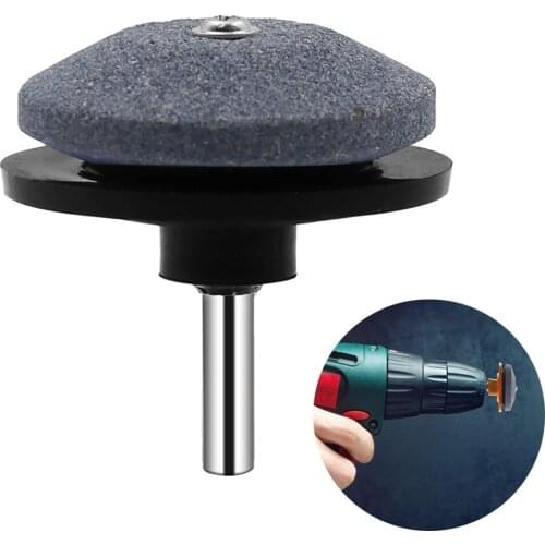 1Pcs Grinding Drill Sharpener Lawnmower Faster Rotary Drill Blade Sharpener Grinding Tool Garden Lawn Mower Parts Black Orange