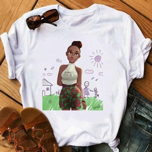 Tops african american butterfly top black e girl white t-shirt hip hop tshirt vogue vintage t shirt women summer clothes 2020