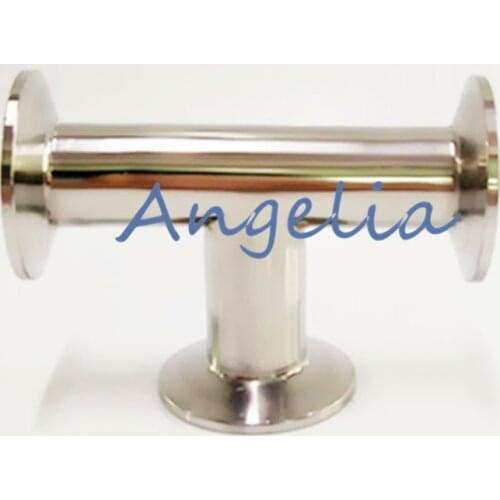 2-1/2" Stainless Steel 304 OD 77mm Tri-Clamp Sanitary Tee 3 way pipe fitting