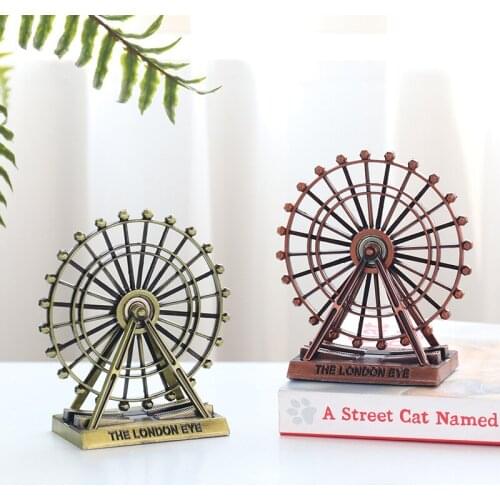 World Famous Landmark Building Model London Eye Ferris WheelCreative Home Living Room Wine Cabinet Decorative Ornaments Gift