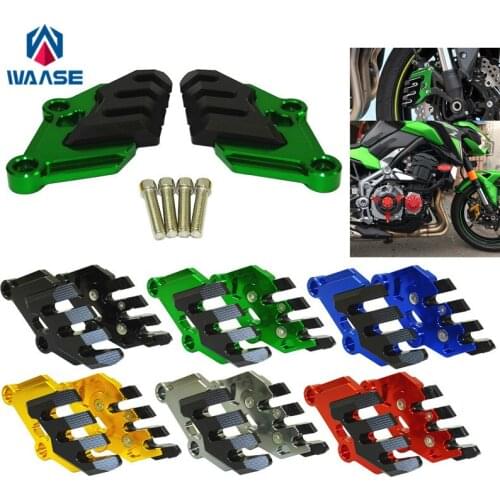 Waase Motorcycle Front Brake Disc Caliper Brakecaliper Guard Protector Cover For Kawasaki Z900 2017 2018 2019