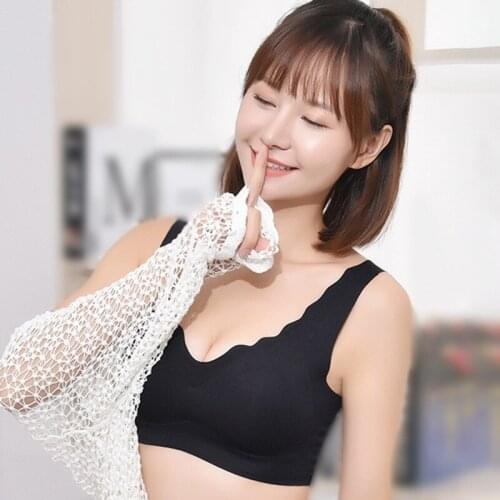 Female Lingerie Sexy Transparent Lace Brassiere Seamless Push Up Tank Tops Women Bras