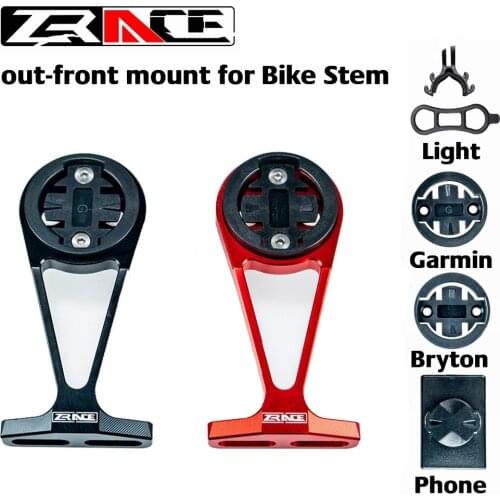 ZRACE Bicycle Computer Mount for Bike Stem Out front Cellphone/Torch Mount Holder compatible with iGPSPORT Garmin Bryton GoPro
