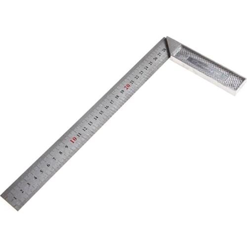 Portable 1Pc 30cm Stainless Steel Right Measuring Angle Square Ruler New