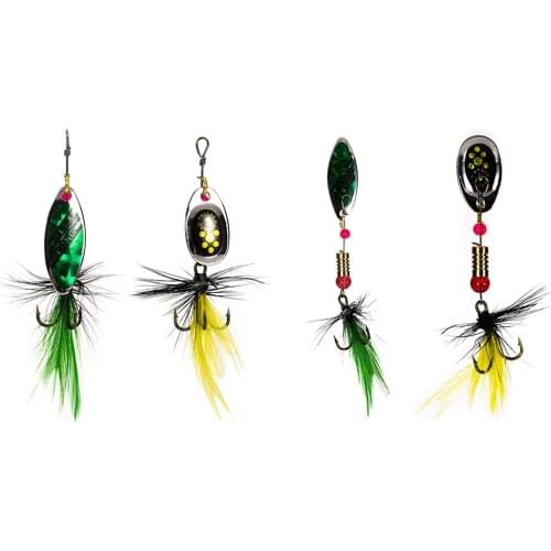 10pcs Fishing Hooks Spinner Hooks Baits With Tackle Box Shrimp Squid Tail Fishing Lures Kit Bionic Feather Hooks