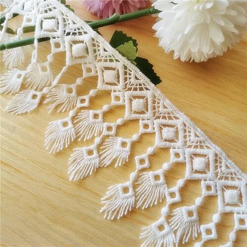 5 Yards Venice Geometry Lace Trim Crochet Fringe Lace Trim Wedding Bridal Bracelet Lace Choker Curtain Lampshade Trim Supply