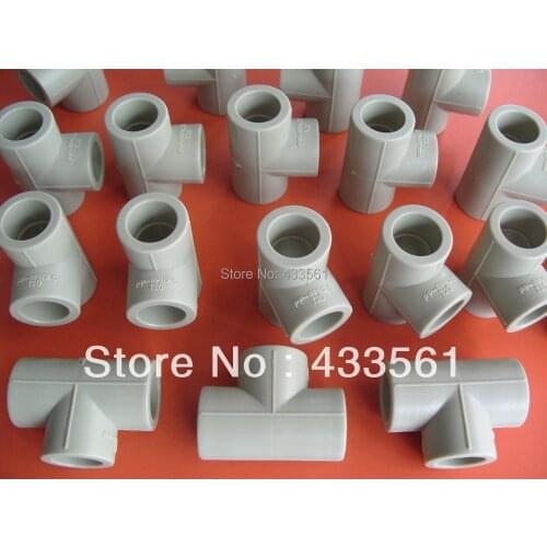 Free Shipping Quality Enviroment - friendly PPR Pipe Equal Tee Angel Fittings DN20 Connector for sanitary water pipeline