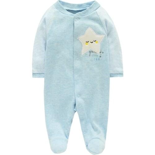 DLSY Baby Suit 2021 New Style Long Sleeves Wrap Foot Infant Bodysuit Spring/Autumn Pure Cotton Rompers & Jumpsuit