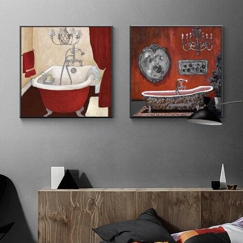 Canvas Wall Art Prints Modern Home Decoration Canvas Painting Bathroom Picture Nordic Style Abstract Posters And Prints