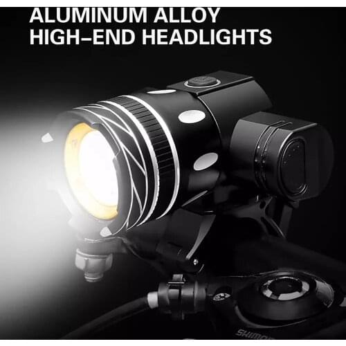 T6 LED MTB Rear+Front Set 15000LM Bicycle Lights Set Bike Headlight USB Rechargeable Headlight Cycling Lamp With Taillight