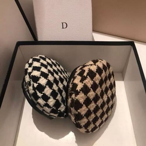 Korean Fashion PU Leather Side Flat Pattern Beret Womens Winter Warm Painter Hat Octagonal Hat 2021 New Chapeu Feminino Baret