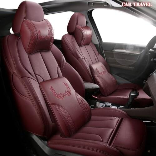CARTRAVEL Custom Leather car seat cover For Cadillac SRX ESCALADE ATS SLS CTS XTS CT6 XT5 XT4 Automobiles Seat Covers car seats