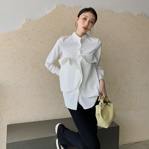 KUANGNAN Collar Blouses