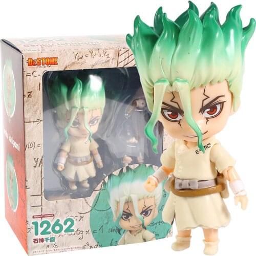 Dr. STONE Senku Ishigami 1262 Q Face Doll Action Figure Collectible Model Toy Gift