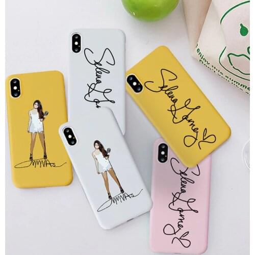 Celebrity Singer Selena Gomez Matte Silicone Soft Shell Phone Case for iPhone 11 Pro XS Max X XR 7 8 6 6S Plus Phone Back Cover