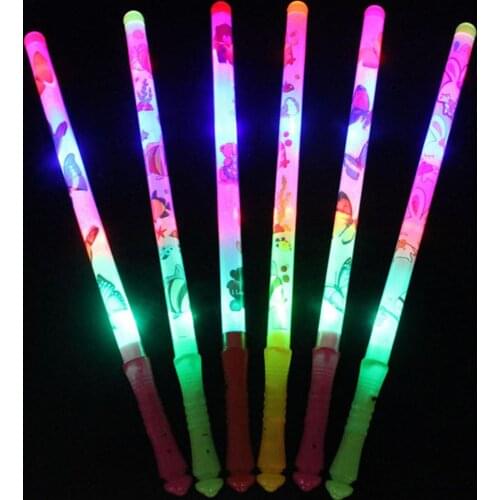 Multicolor Cartoon Pattern Glow Stick Luminous Party Concert Supply Kids Gift