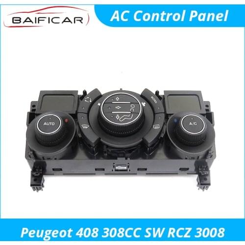 Baificar Brand Genuine Air Conditioner Control Panel AC Knob Assembly Pad 96718462XT For Peugeot 408 308CC 308SW RCZ 3008