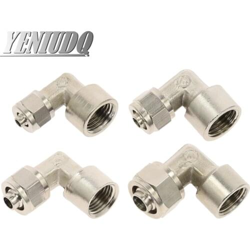 Pneumatic Air Fittings Elbow 4 6 8 10 12 14 16mm Thread 1/8 3/8 1/2" 1/4"BSP For hose Tube Quick Connectors oil Pipe Fitting