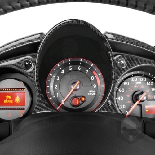 Genuine Carbon Fiber Car Dashboard Meter Frame Cover Trim Car Styling For Nissan Z34 370Z 2009-2021