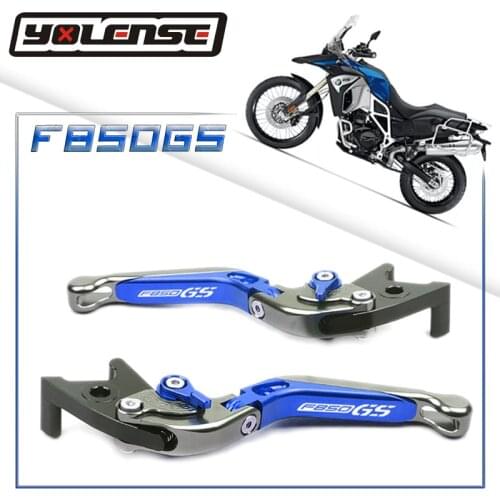 LOGO F850GS Motorcycle Accessories Folding Extendable Brake Clutch Levers For BMW F850GS F850 GS 2017 2018 2019