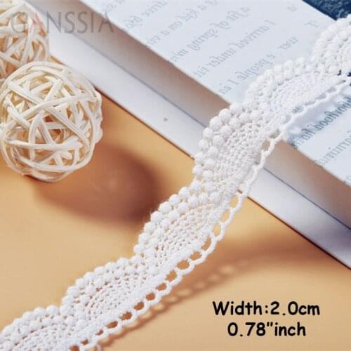 1yard/lot Width:2.0cm Cotton ivory lace,embroidered lace,trimming lace for diy,sewing accessories, lace for garment(ss-678)