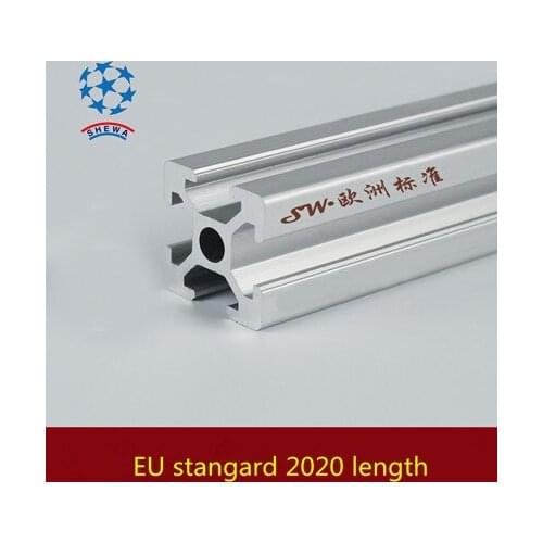 1pcs 2020 aluminum extrusion profile ength 170mm european standard white aluminum profile use for cnc 3D printer workbench