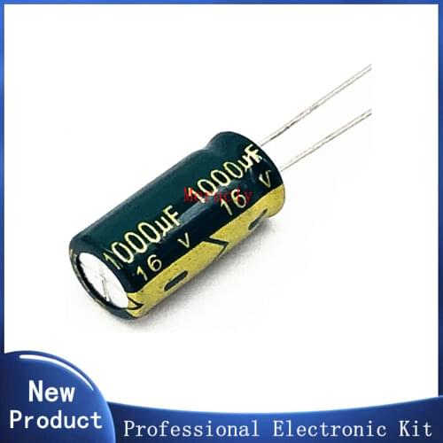 100PCS 16 V 1000 UF 16 V1000 UF 1000 UF16 V 1000UF 16V 1000UF 8X16MM best quality