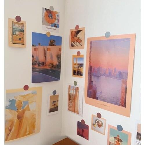 20Pcs Ins Style Literary Landscape Photos Wall Stickers Layout Retro Photography Props Decoration Paper Card Home Decor