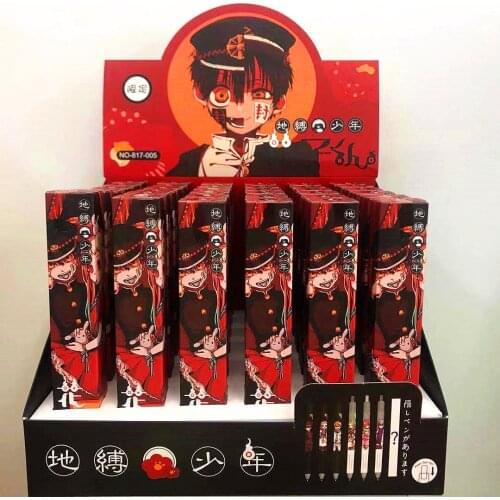 36 Pcs/box Anime Toilet-Bound Hanako-Kun Gel Pen Toy Blind Mystery Box Study Stationery Toys Gift 0.5mm