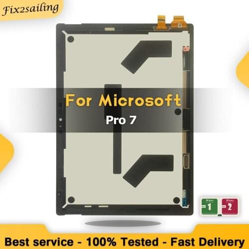 AAA+ Quality LCD For Microsoft Surface Pro 7 1866 LCD Display Touch Screen Digitizer Assembly Replacement 100% Tested Work Well